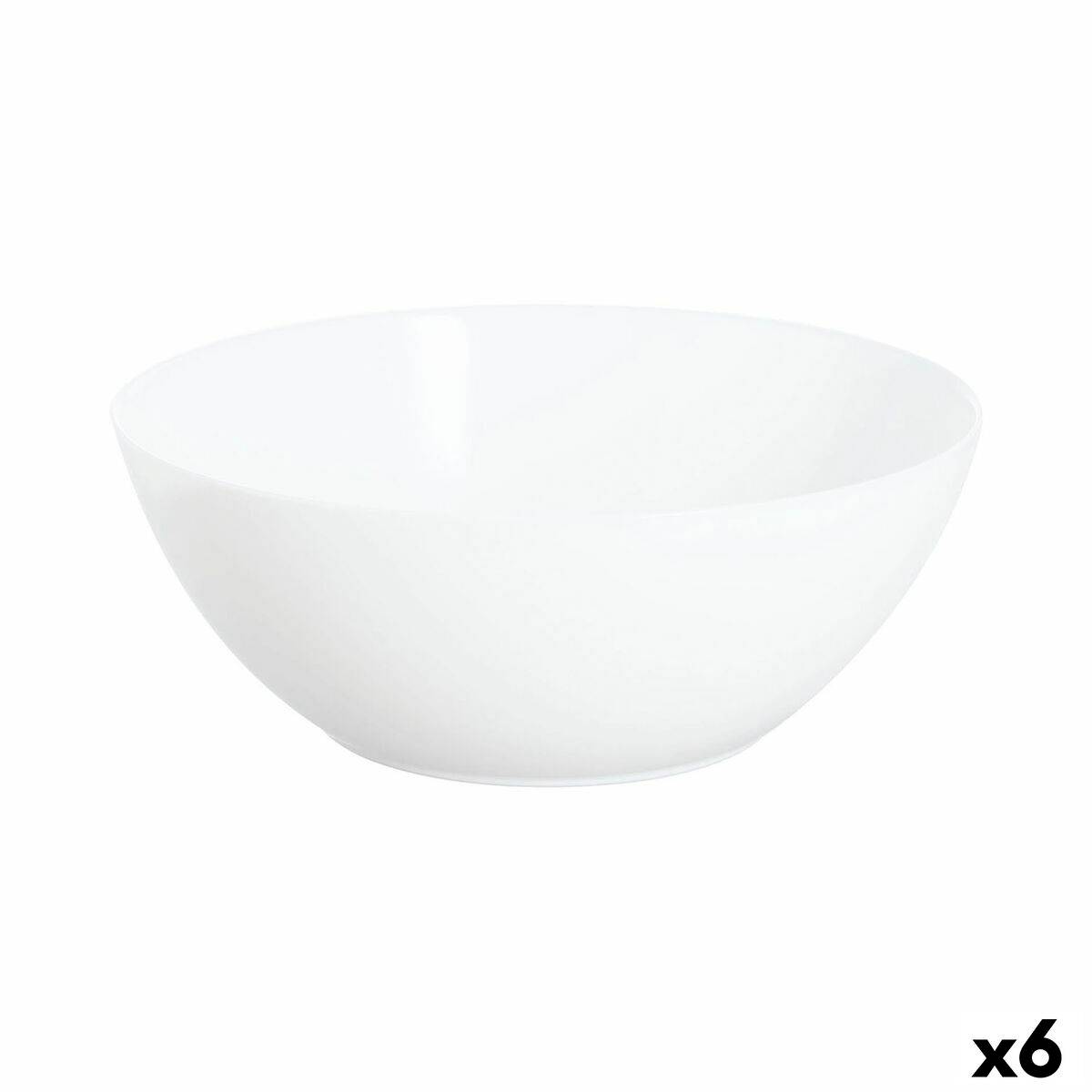 Ensaladera Luminarc Apy Blanco Vidrio Ø 21 cm (6 Unidades)