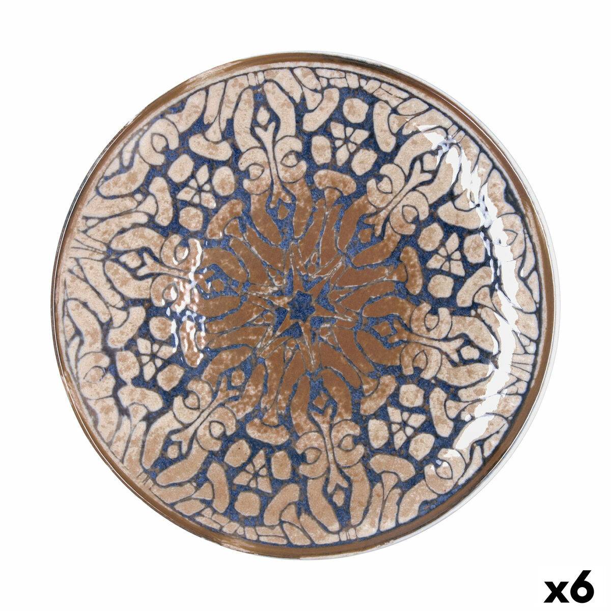 Plato para Pizza Bidasoa Deneb Hydrozero Marrón Cerámica Ø 30 cm (6 Unidades)