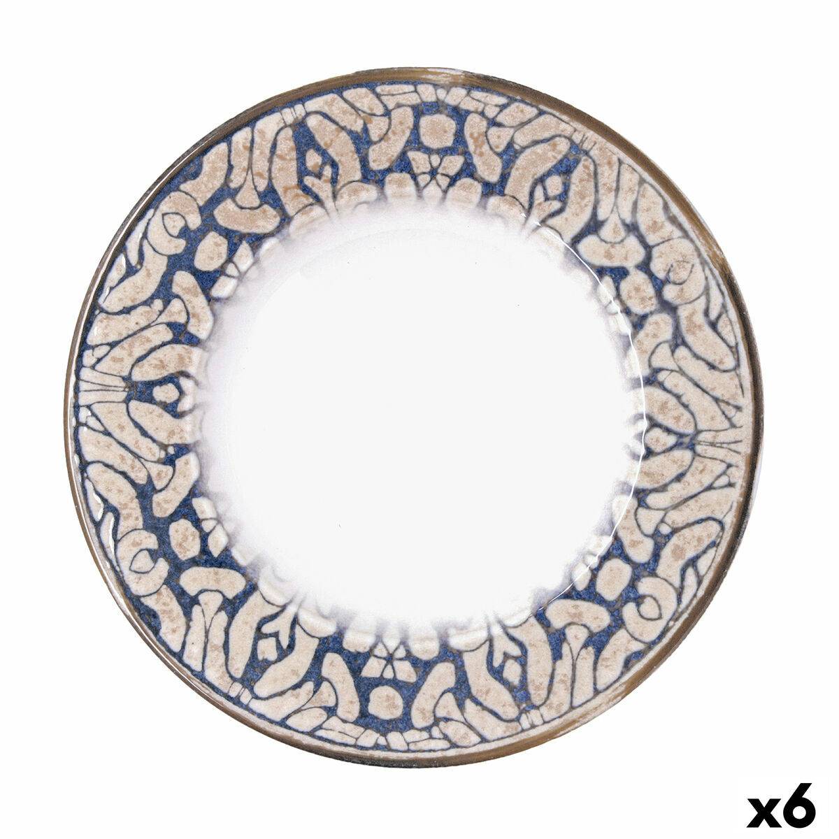 Plato para Pasta Bidasoa Deneb Hydrozero Marrón Cerámica Ø 30 cm (6 Unidades)