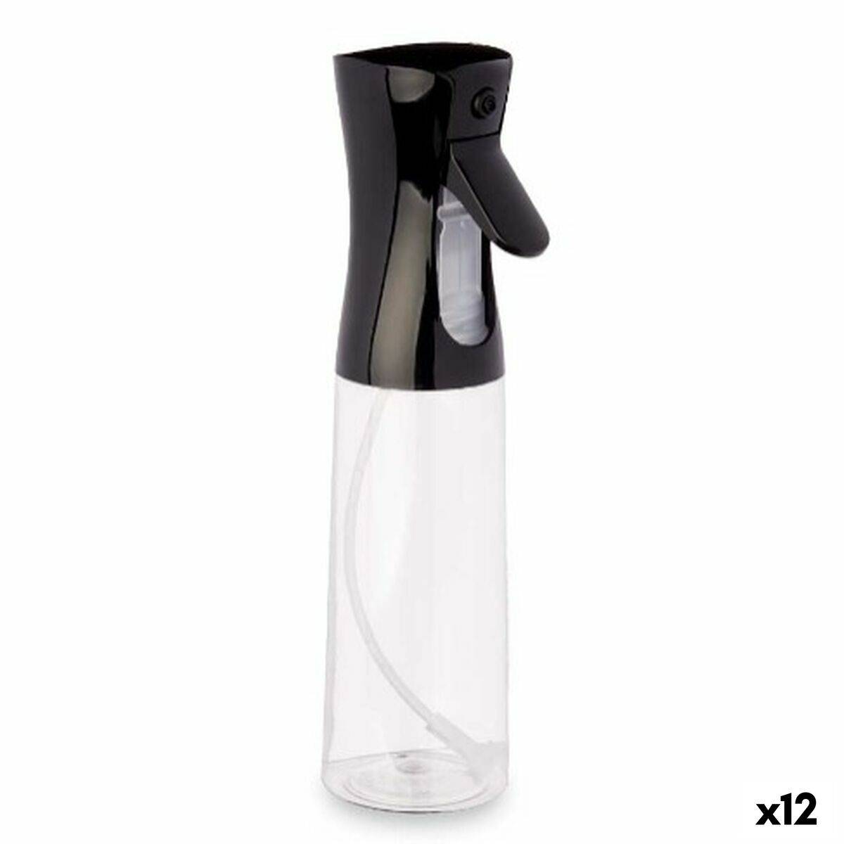 Pulverizador de Aceite o Vinagre Kinvara Negro Transparente Polietileno Polipropileno Poliestireno PET 300 ml 8 x 24 x 6 cm (12