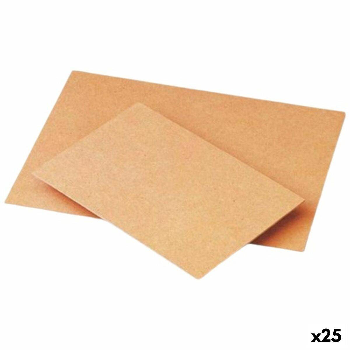 Tabla Faibo Marrón Fibra 30 x 40 cm Tablero (25 Unidades)