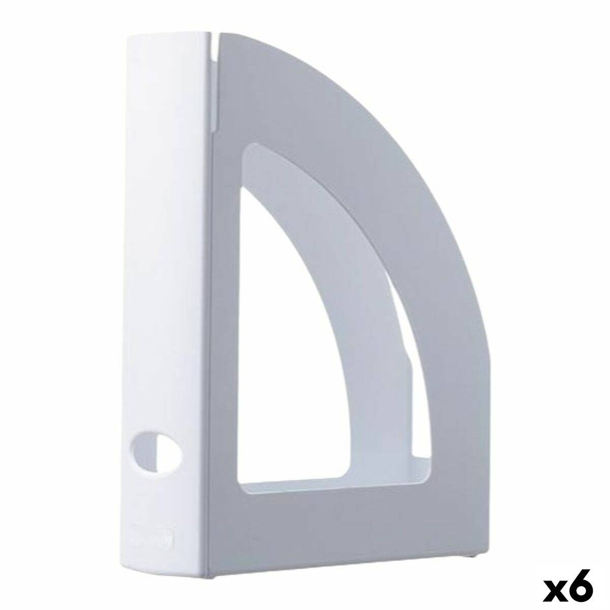 Revistero Archivo 2000 Ecogreen Blanco A4 Folio Poliestireno 25 x 8 x 32 cm (6 Unidades)