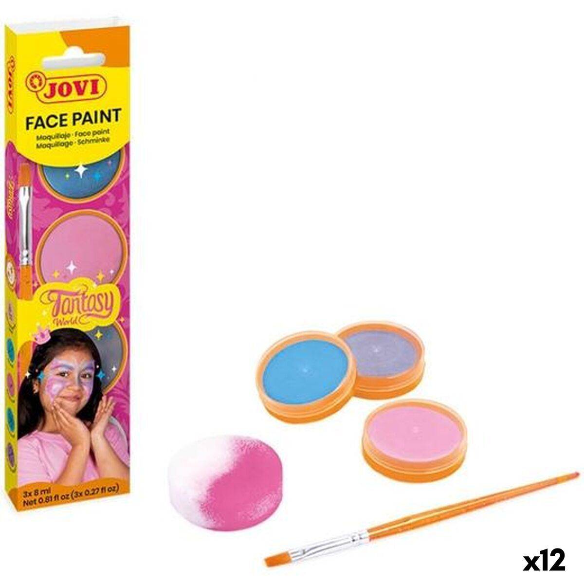 Set de Maquillaje Infantil Jovi Fantasy Multicolor (12 Unidades)