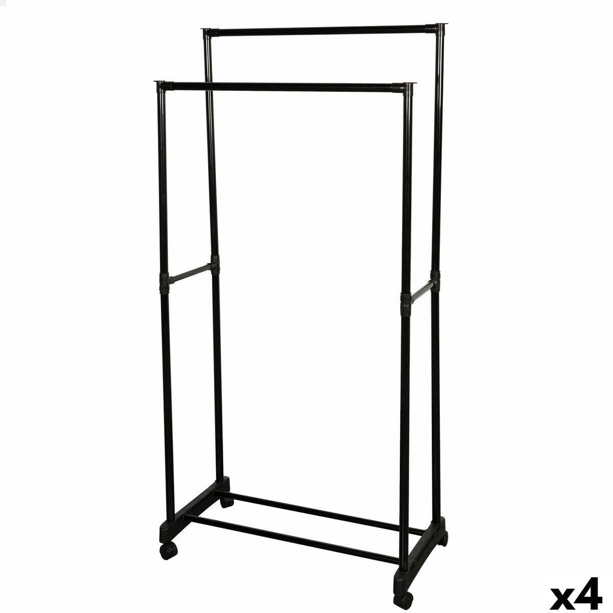 Perchero Max Home Acero Plástico 75 x 157 x 40 cm (4 Unidades)