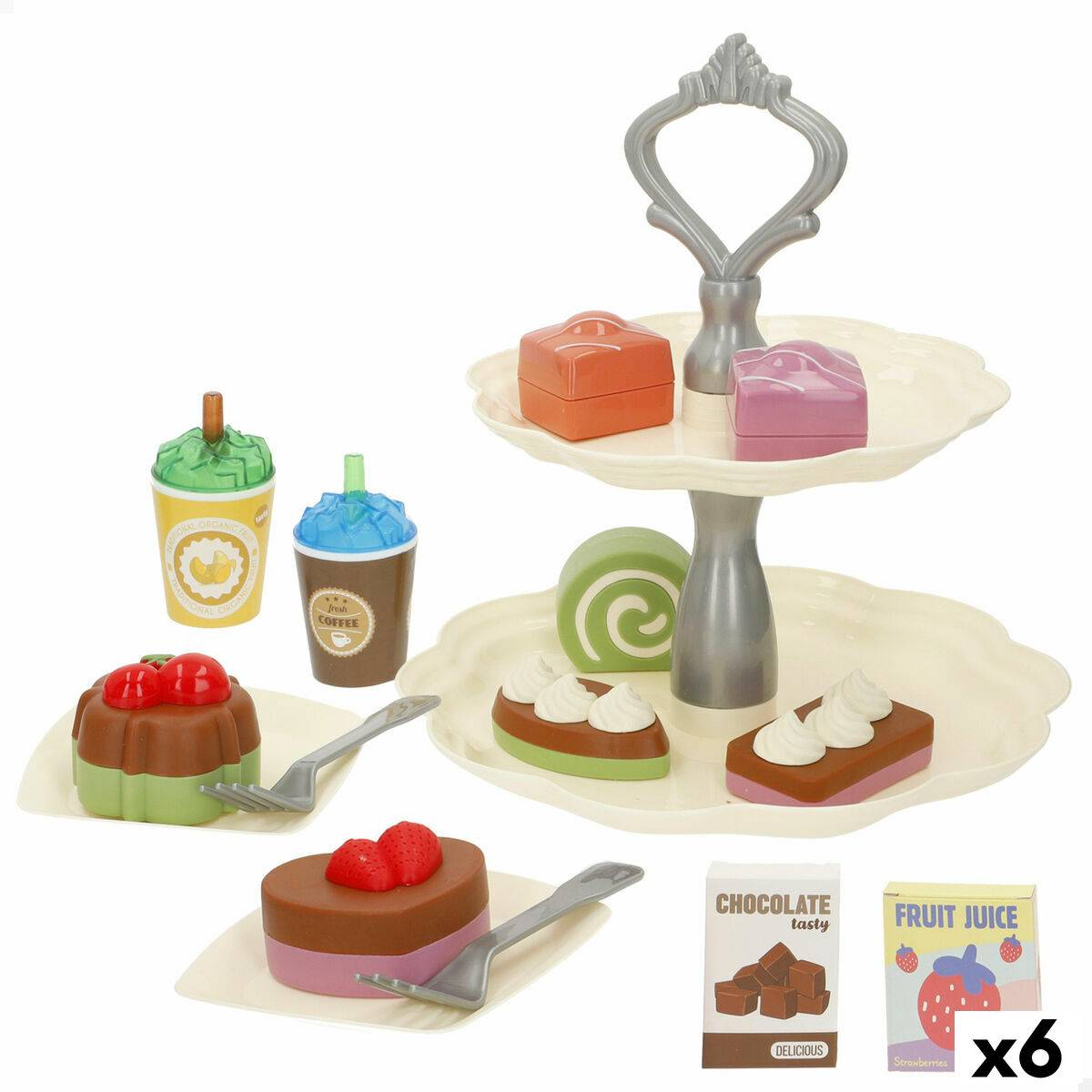 Set de Alimentos de Juguete 16 Piezas (6 Unidades)