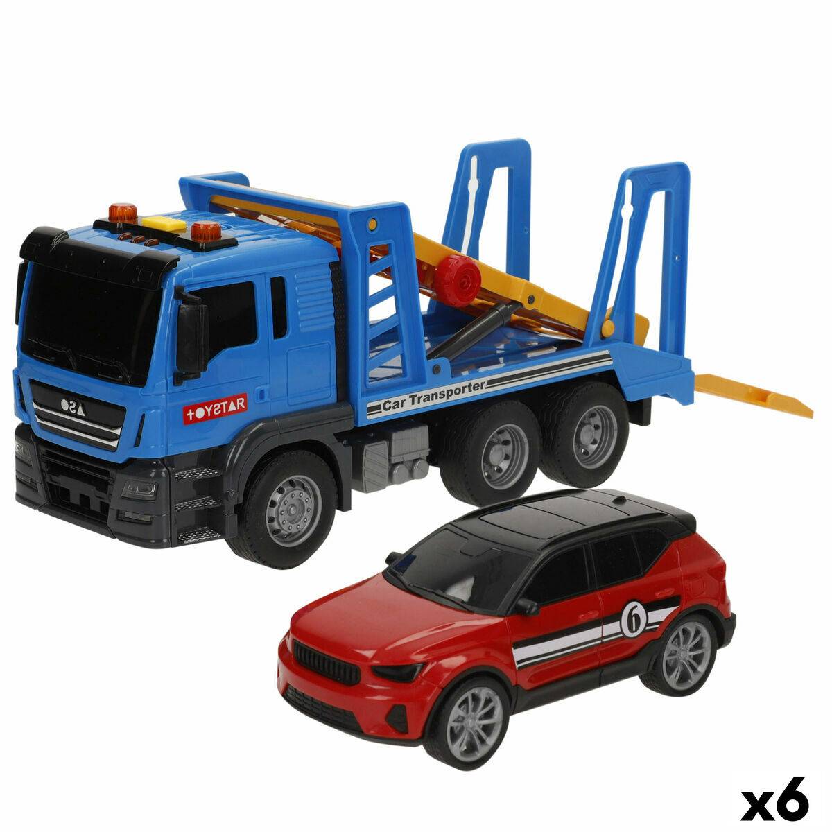 Camión Portavehículos Speed & Go 26 x 13 x 9 cm (6 Unidades)