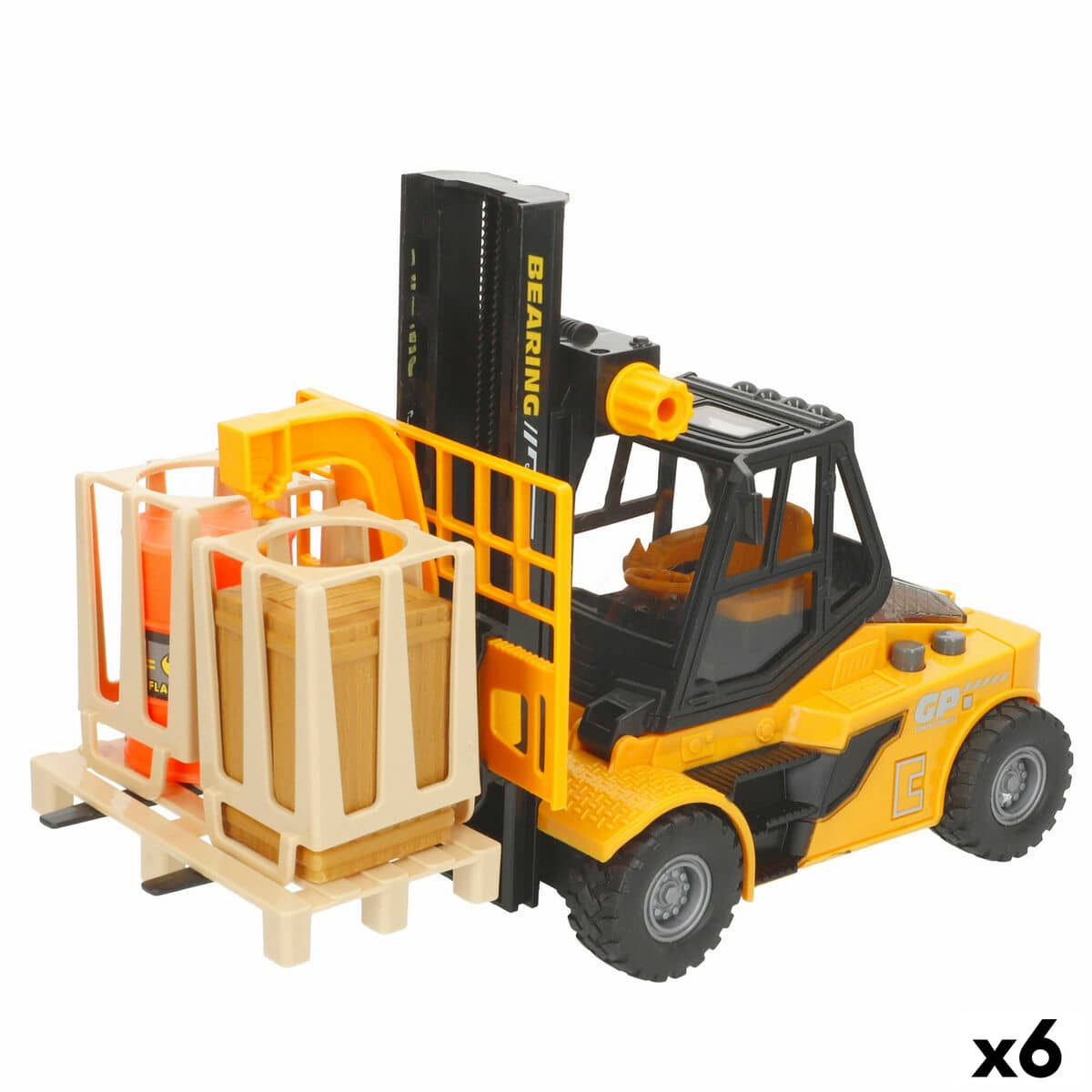 Vehículos de Construcción Colorbaby Luz Sonido 26 x 14 x 10 cm (6 Unidades)