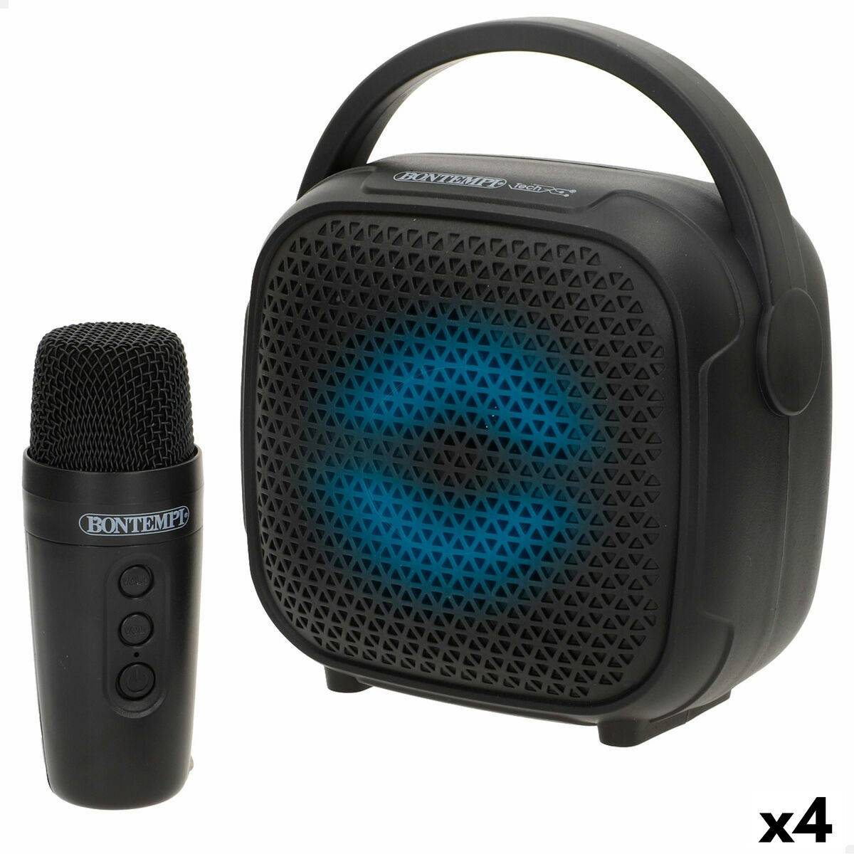 Altavoz con Micrófono Karaoke Bontempi 4 Unidades