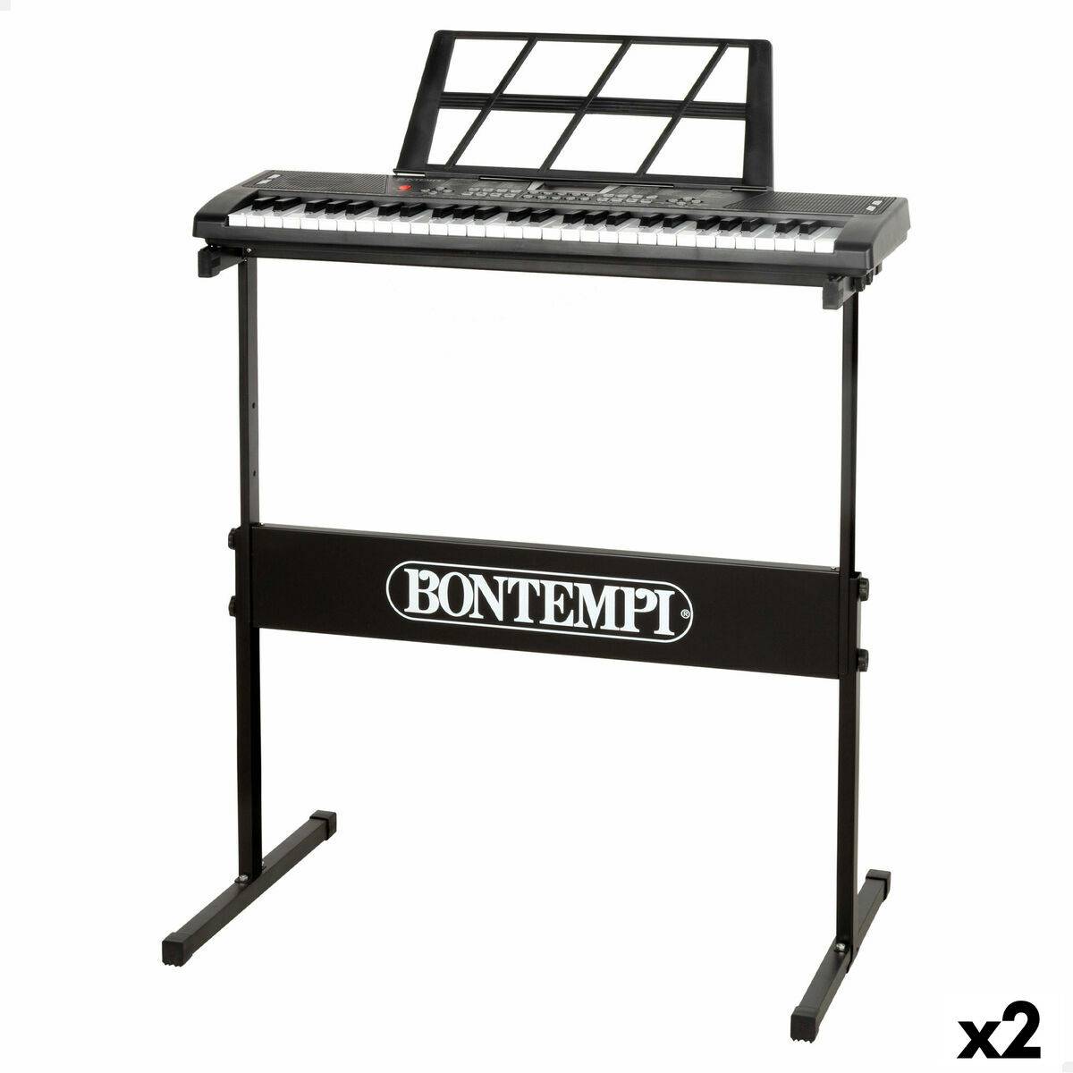 Piano Electrónico Bontempi 68 x 88 x 38 cm (2 Unidades)