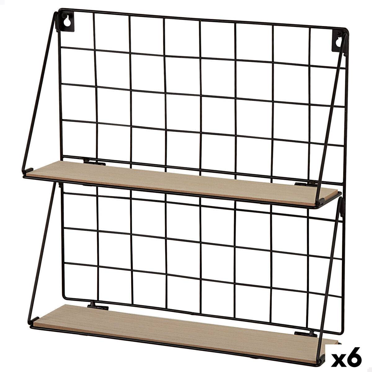 Estantería Max Home Hierro Madera MDF 40 X 41 X 11 CM (6 Unidades)