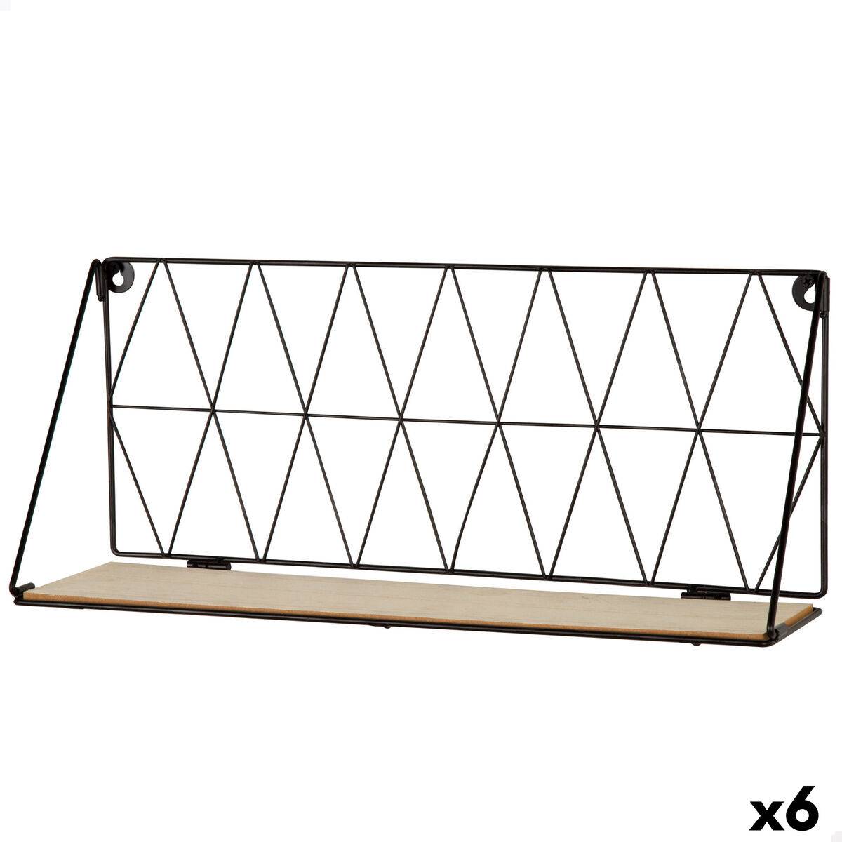 Estante Max Home Hierro Madera MDF 48 X 20 X 13 CM (6 Unidades)