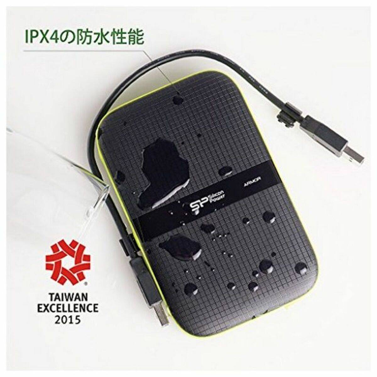 Disco Duro Externo Silicon Power A60 2.5" USB 3.0 2 TB Anti-shock Waterproof Negro 3