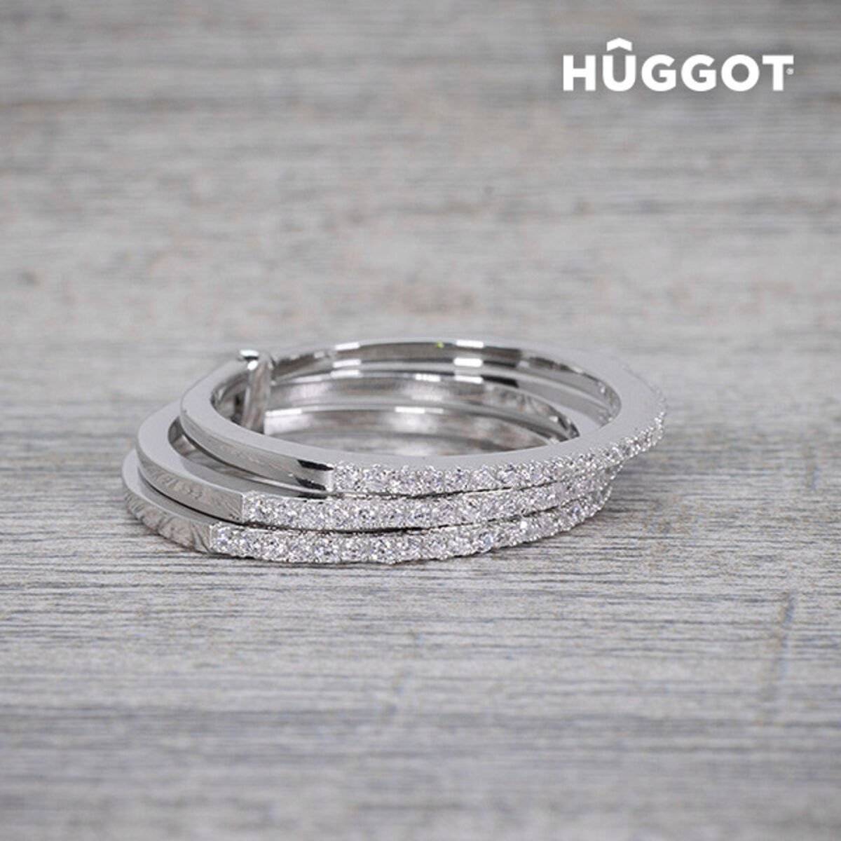 Anillo de Plata Esterlina 925 con Zirconitas Three Hûggot 5