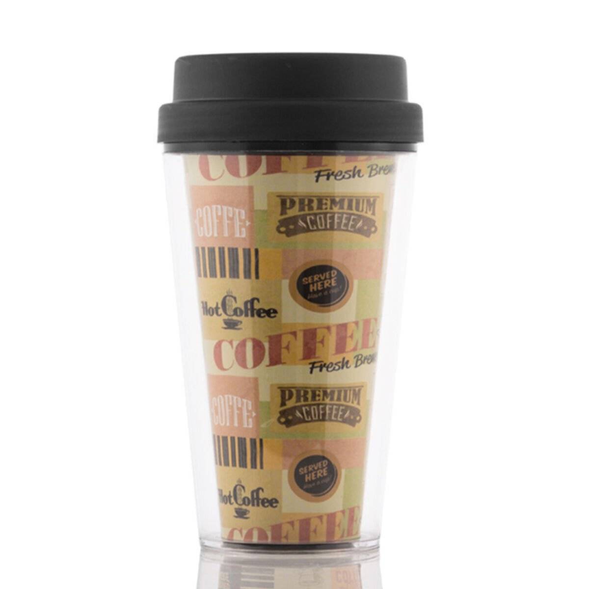 Vaso con Tapa Plástico 300 ml 4