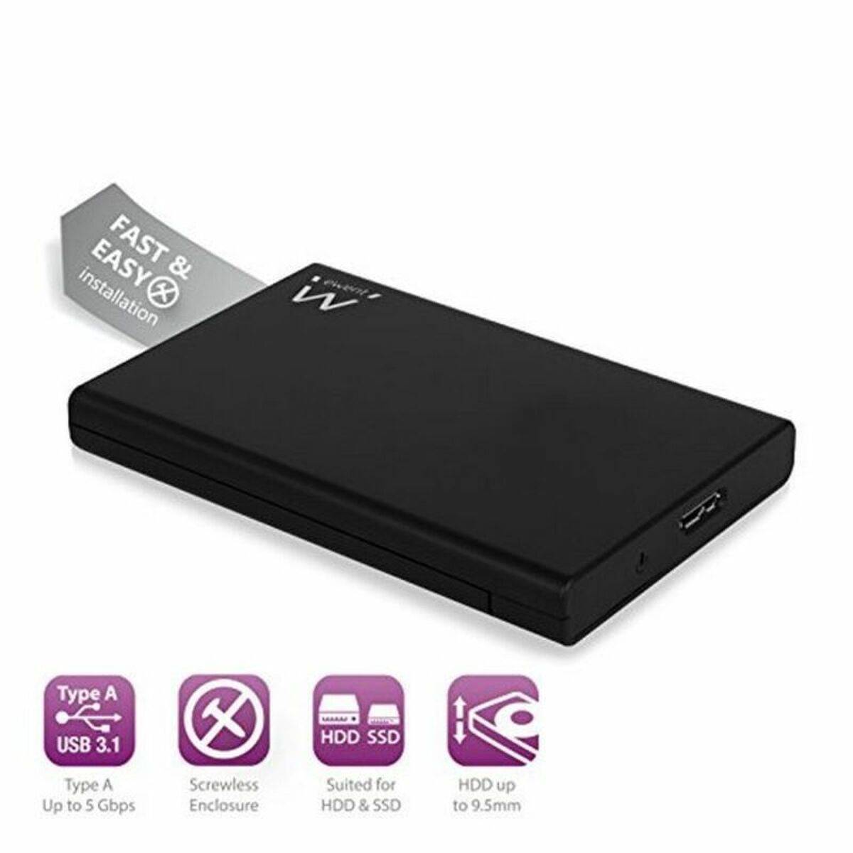 Caja Externa Ewent EW7044 2.5" HD/SSD USB 3.0 USB 3.0 SATA 2