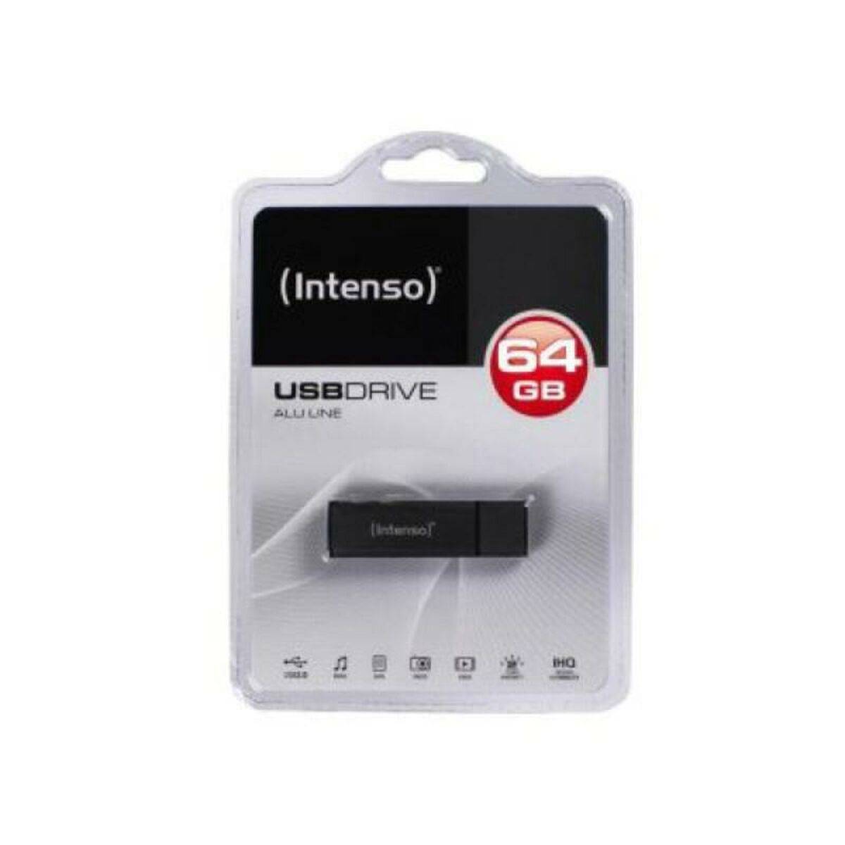 Memoria USB y Micro USB INTENSO ALU LINE 64 GB Antracita 64 GB Memoria USB 1