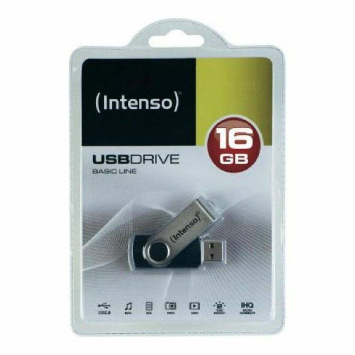 Memoria USB INTENSO Basic Line 32 GB Negro Plata 32 GB Memoria USB 1
