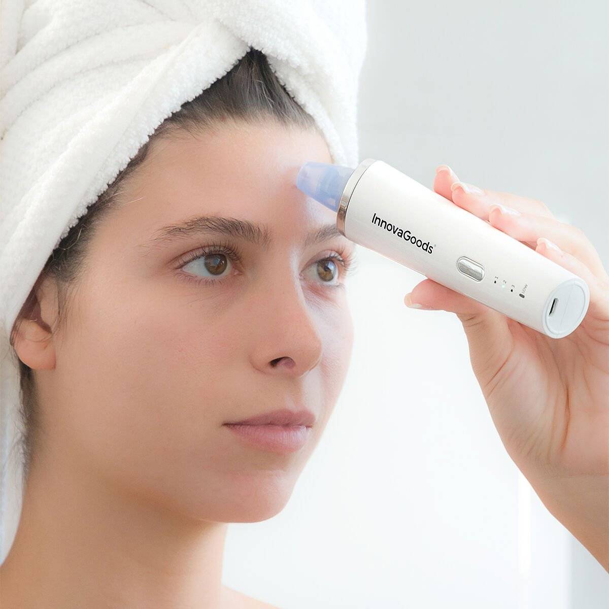 Limpiador Facial Eléctrico de Puntos Negros PureVac InnovaGoods 5