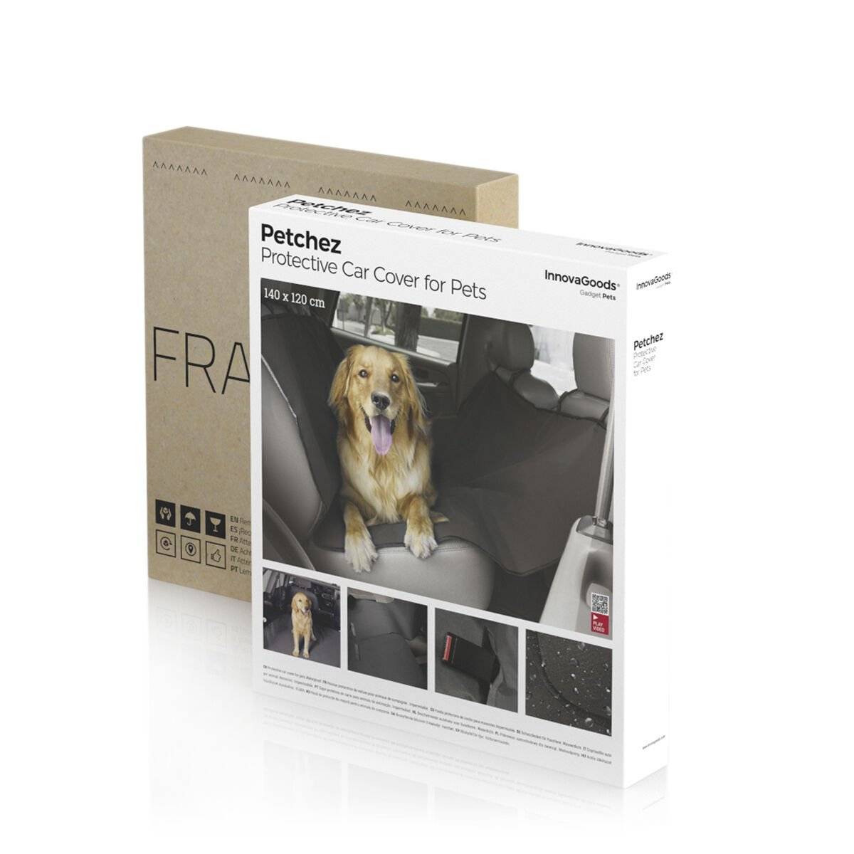 Funda Protectora de Coche para Mascotas Petchez InnovaGoods 3