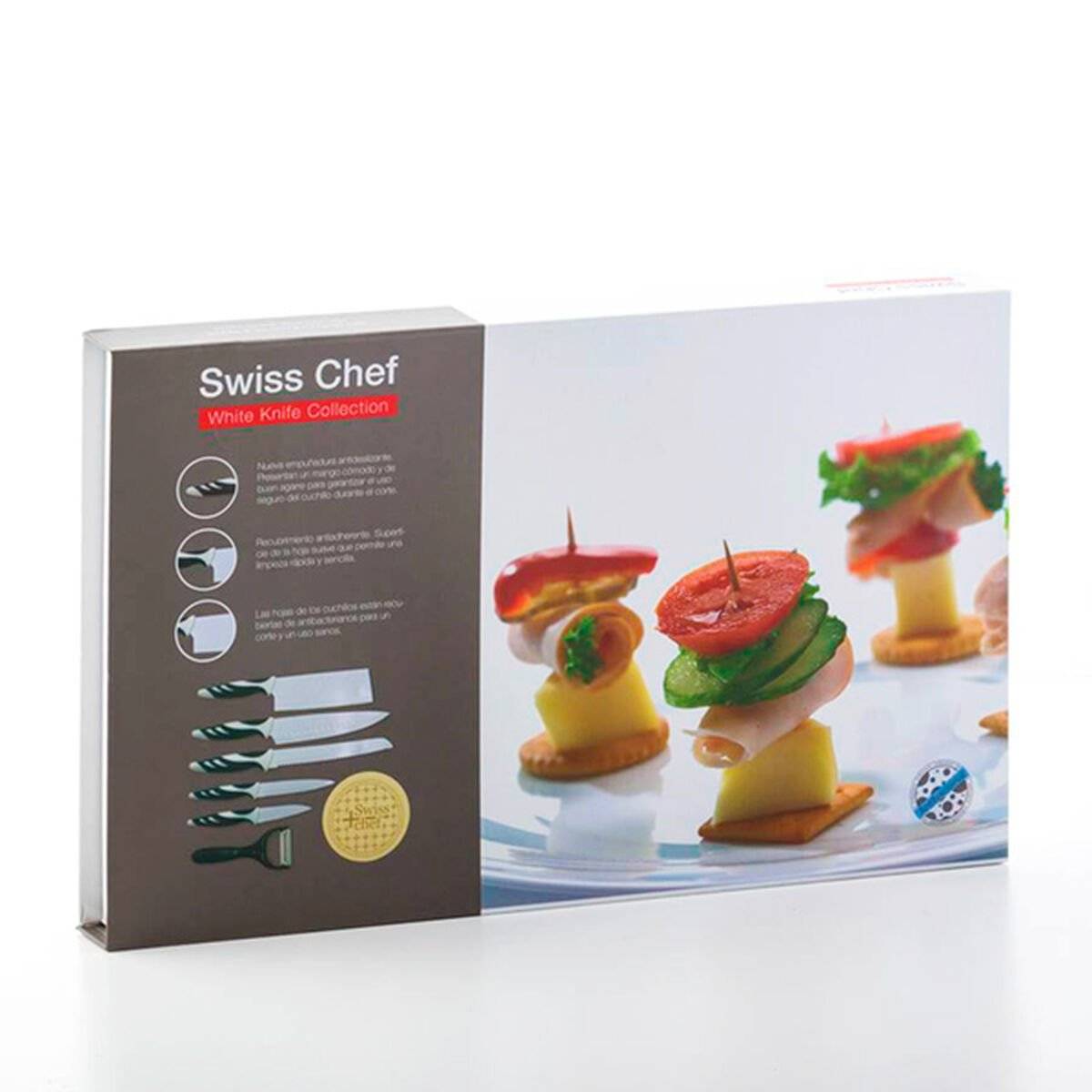 Set de Cuchillos Bravissima Kitchen Swiss Chef (6 pcs) 3
