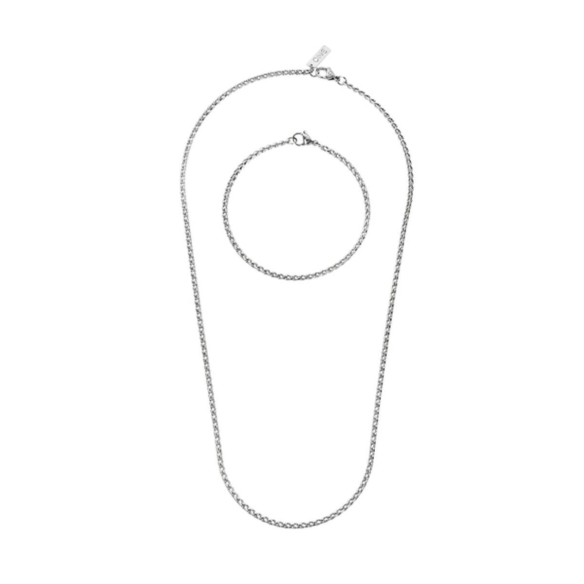 Conjunto de collar y pulsera One Jewels OAMN4102SS Plateado 1