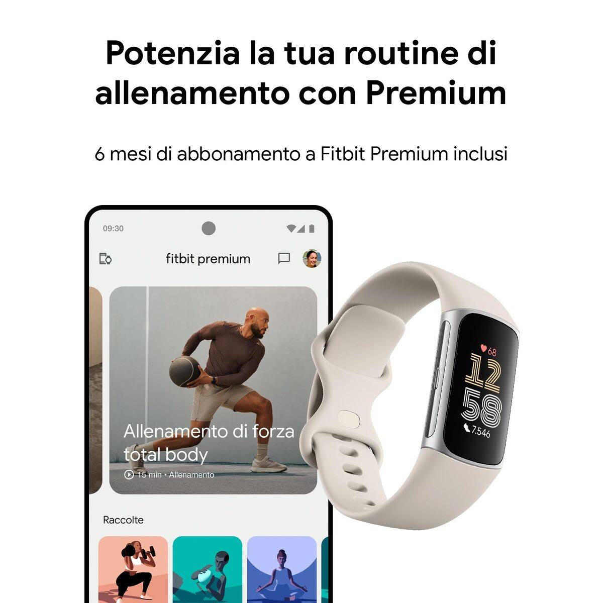 Reloj Hombre Fitbit Charge 6 Blanco 5
