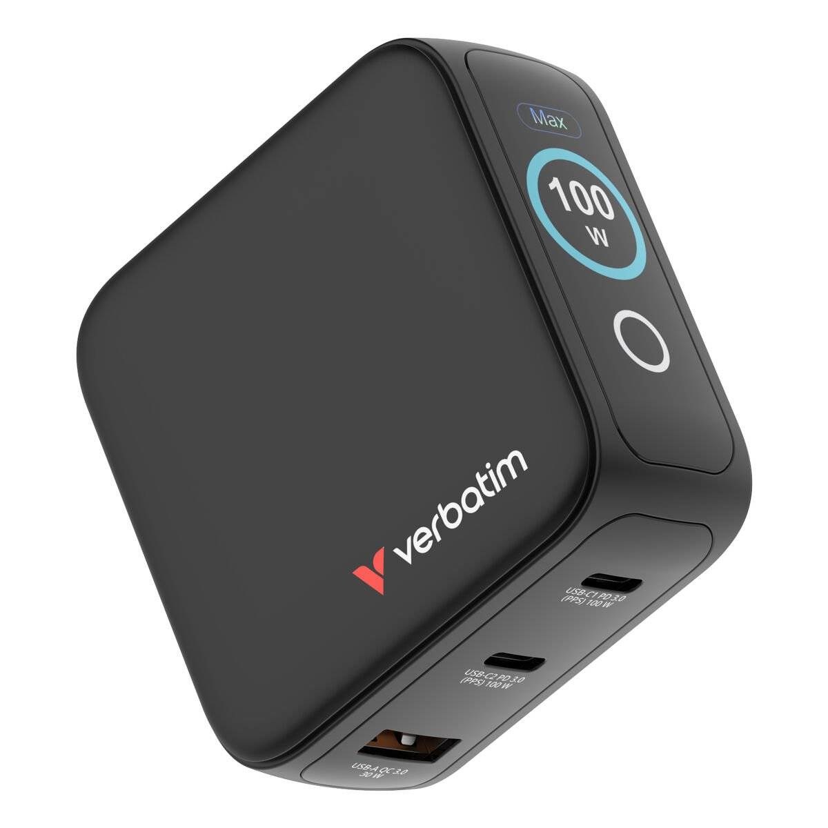 Cargador de Pared Verbatim Mini GaN Charger Blanco 100 W 3