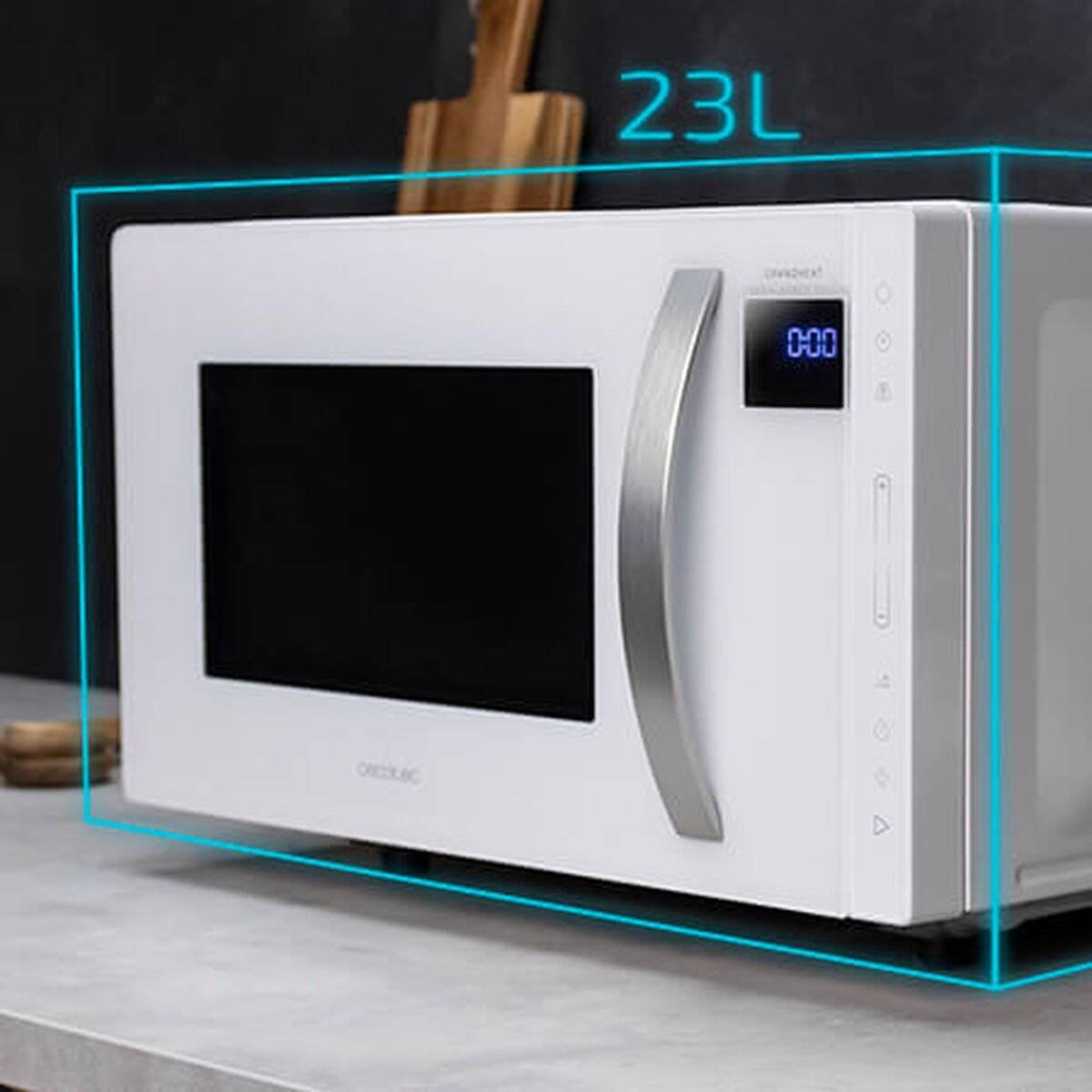 Microondas Cecotec GrandHeat 2300 Flatbed Touch Blanco 800 W 23 L (Reacondicionado A) 4