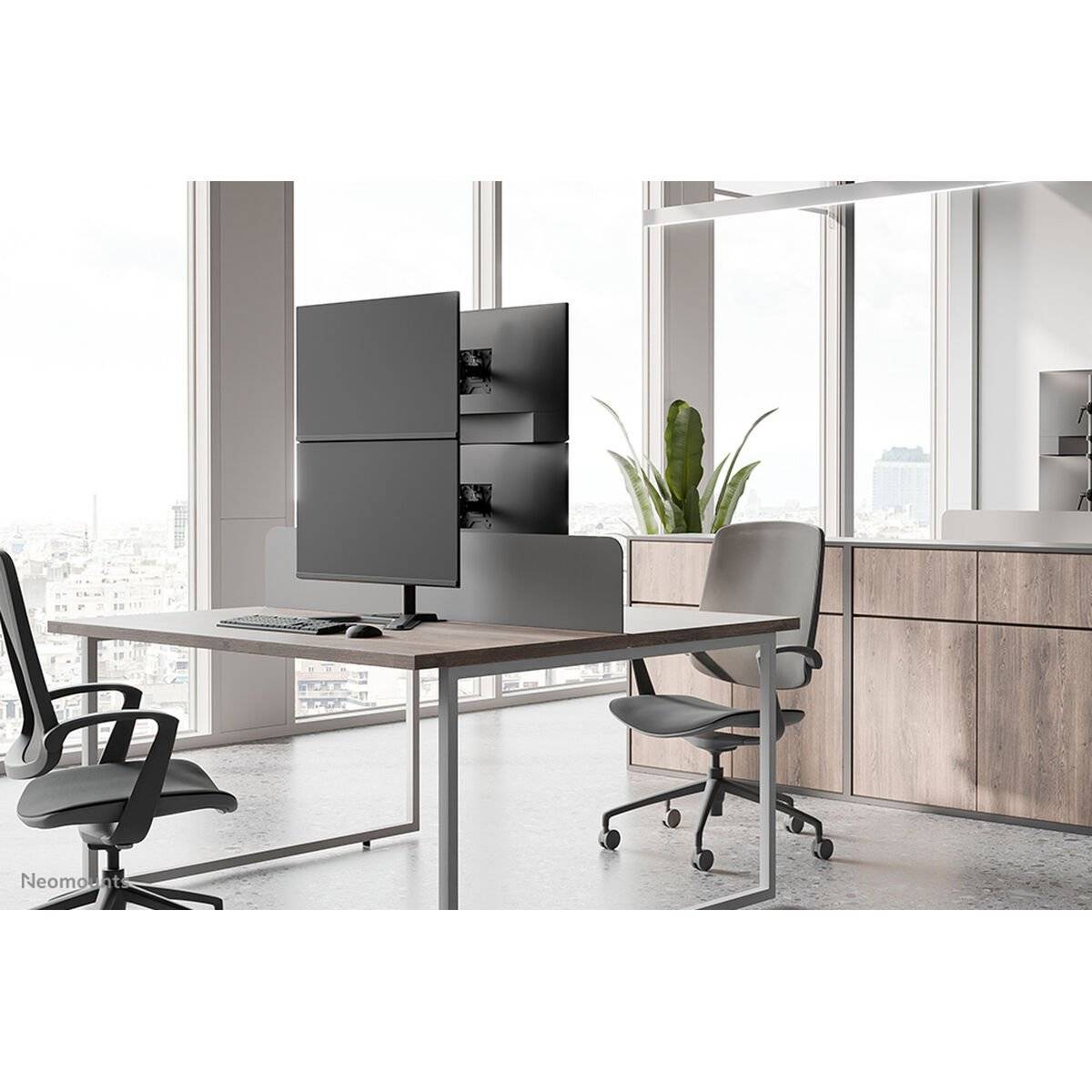 Soporte de Mesa para Pantalla Neomounts DS45-600BL2V 10" 32" 3