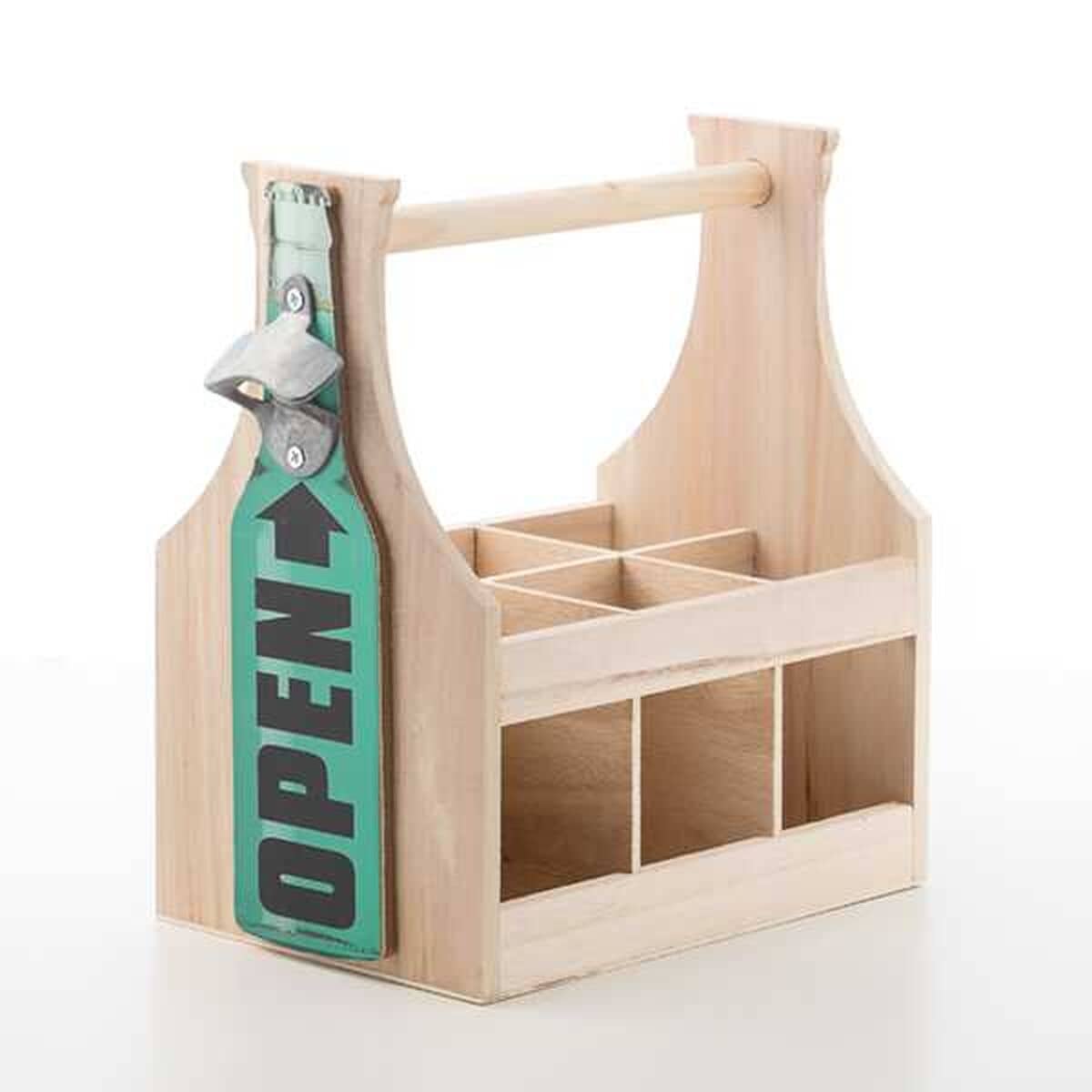 Botellero de pie Wagon Trend Madera 6 botellas 2