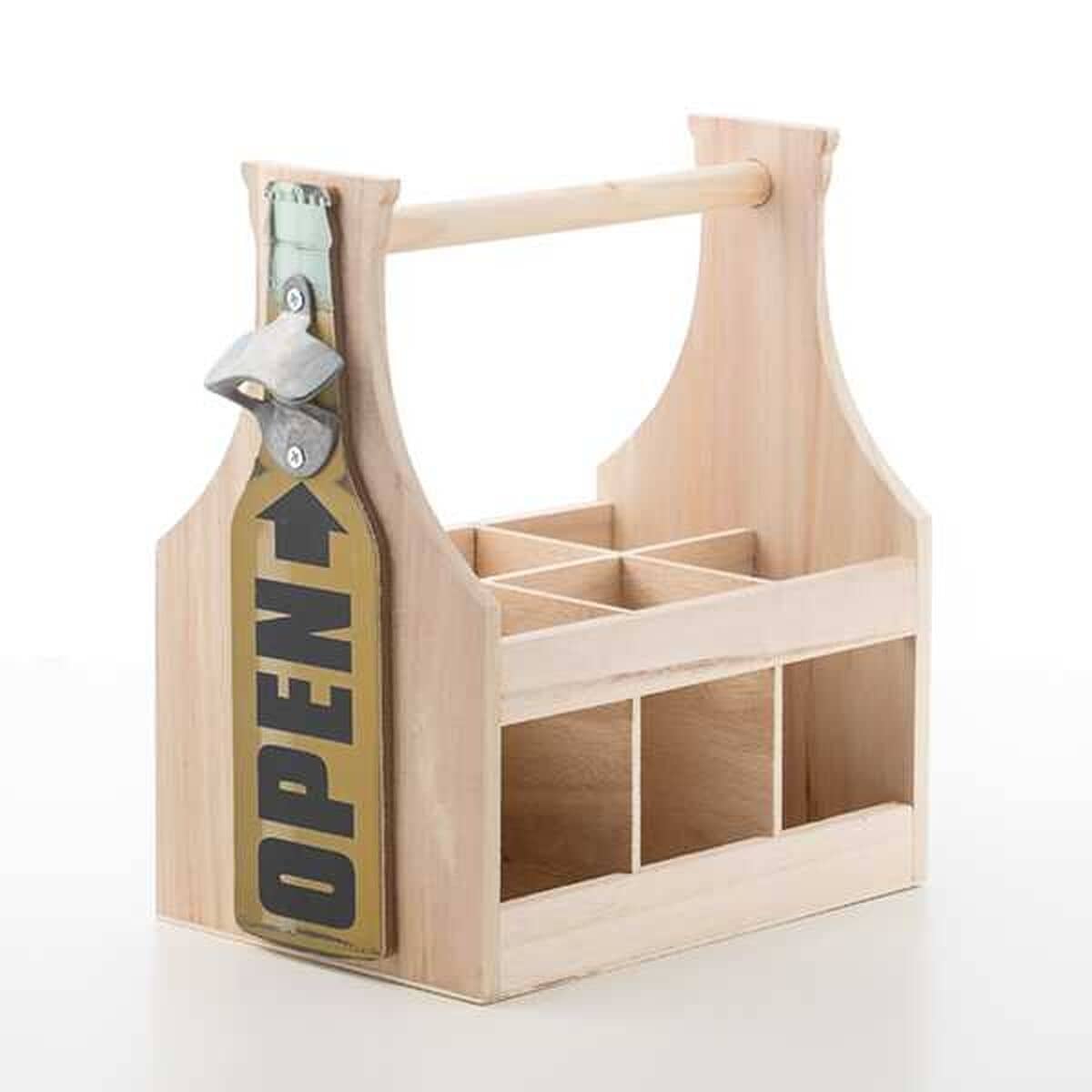 Botellero de pie Wagon Trend Madera 6 botellas 5