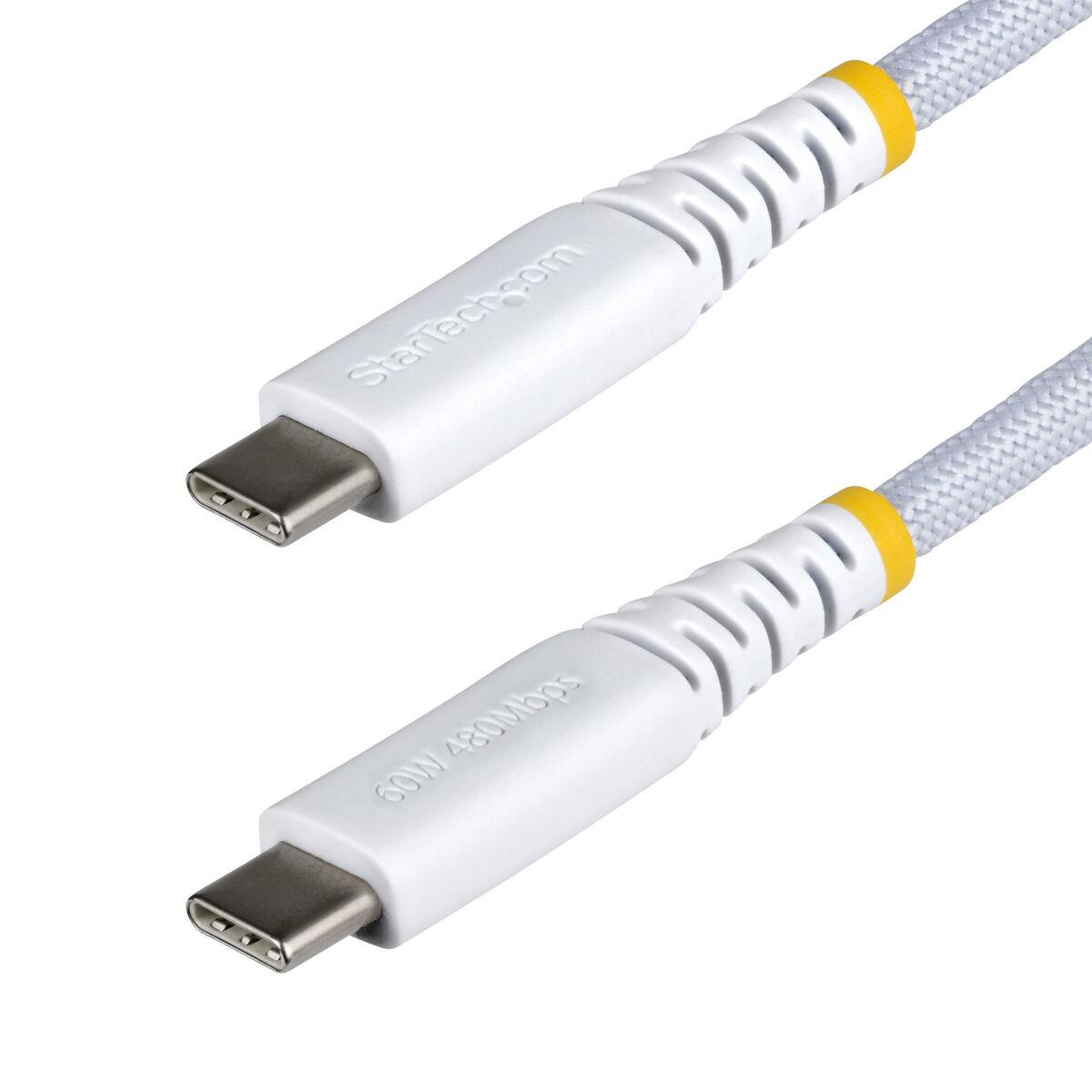 Cable USB Startech USB2CC15CMNCBRWH Blanco