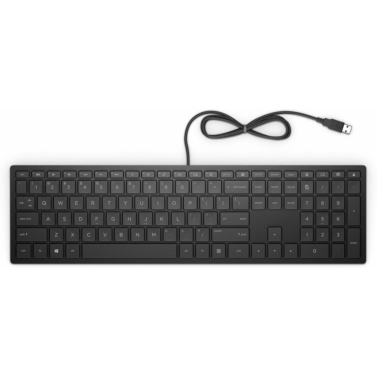 Teclado HP 4CE96AA#ABE Negro Qwerty Español