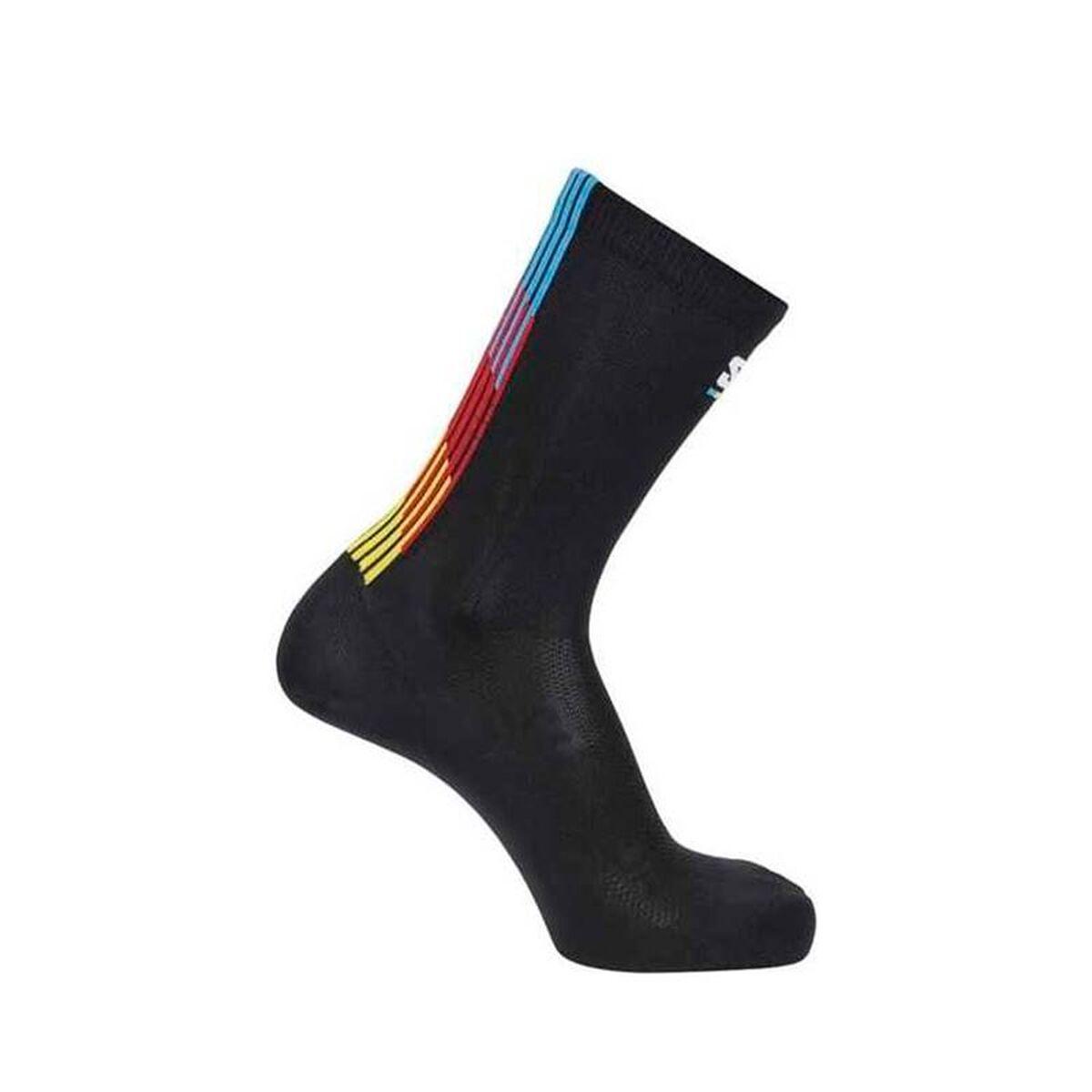 Calcetines Deportivos Salomon Pulse Race Flag Crew Negro