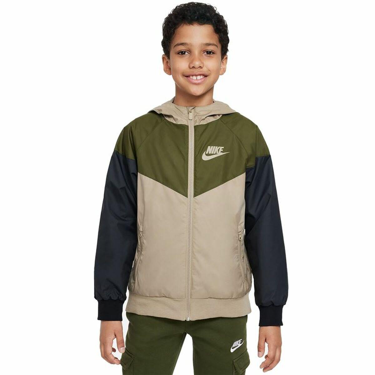 Chaqueta Deportiva para Niños Nike Sportswear Windrunner Verde
