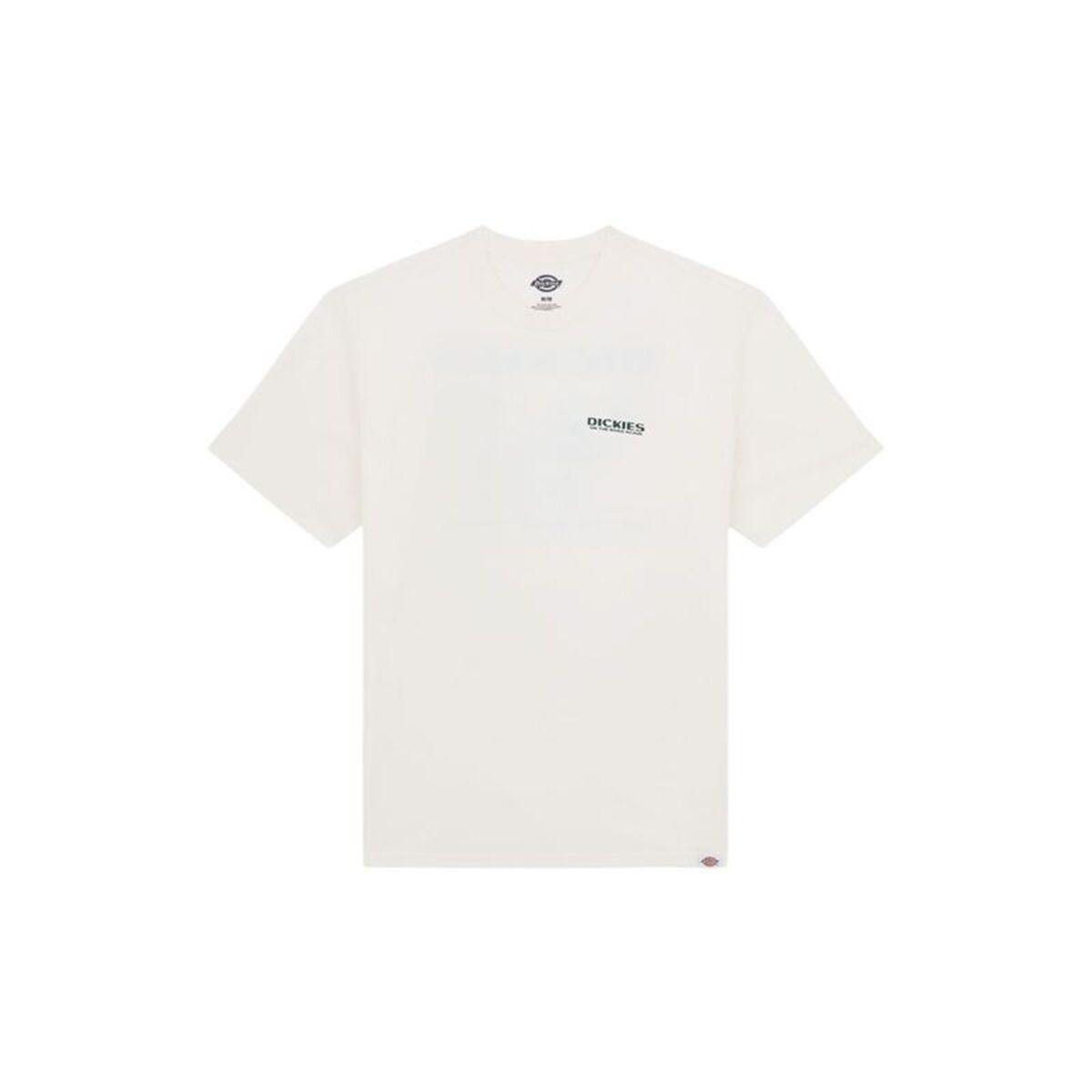 Camiseta de Manga Corta Hombre Dickies Burns Ss Blanco