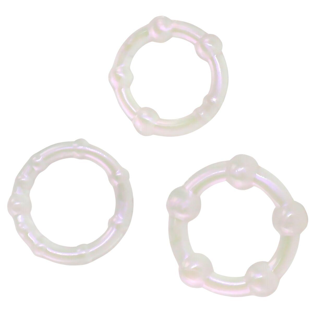 Anillo para el Pene NS Novelties Fantasia Blanco (S) (M) (L)