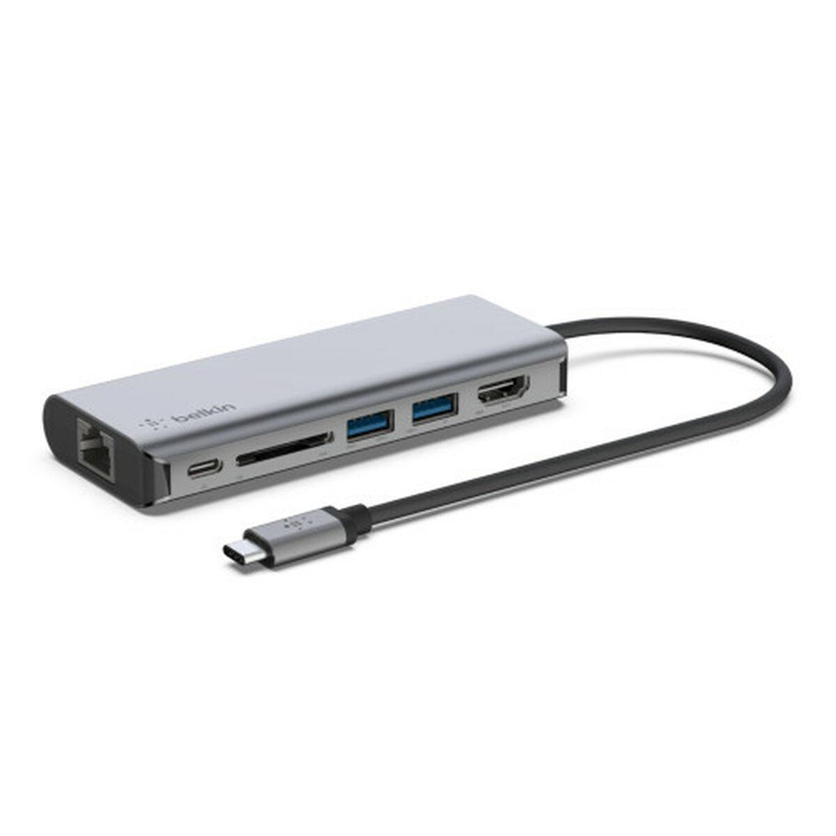 Hub USB Belkin AVC008BTSGY Plateado