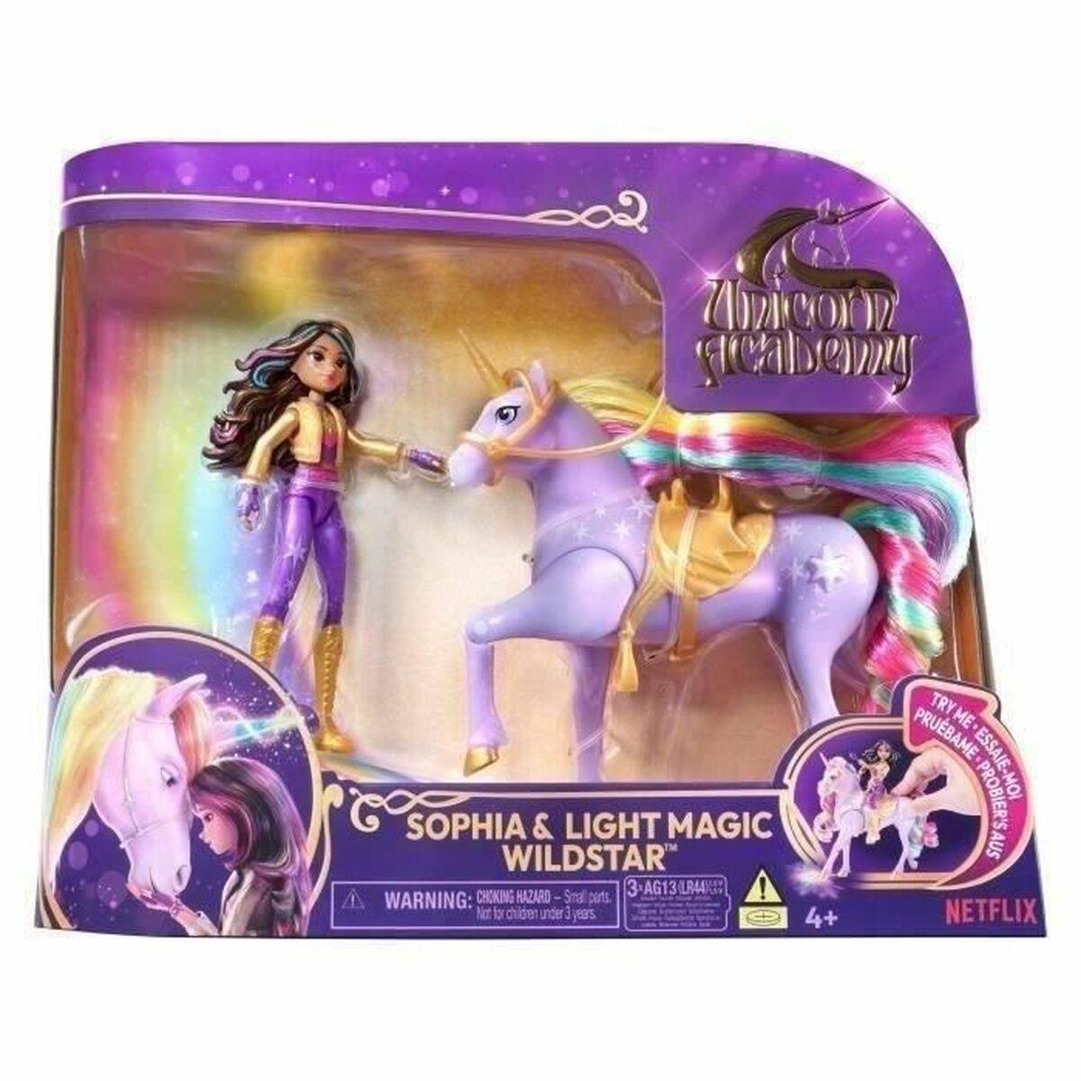Muñeca Spin Master SOPHIA Y WILDSTAR MAGIC LIGHT Academia Unicornio (4 Unidades)