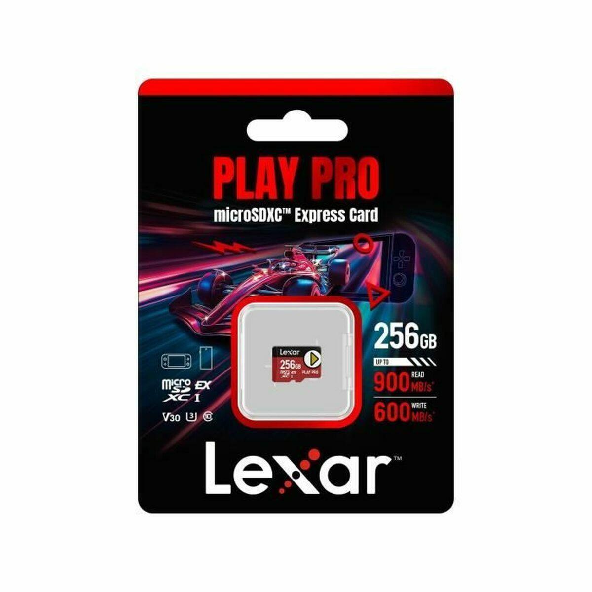 Tarjeta de Memoria Micro SDXC Lexar LMSXPS0256G-BNNNG Negro Rojo 256 GB
