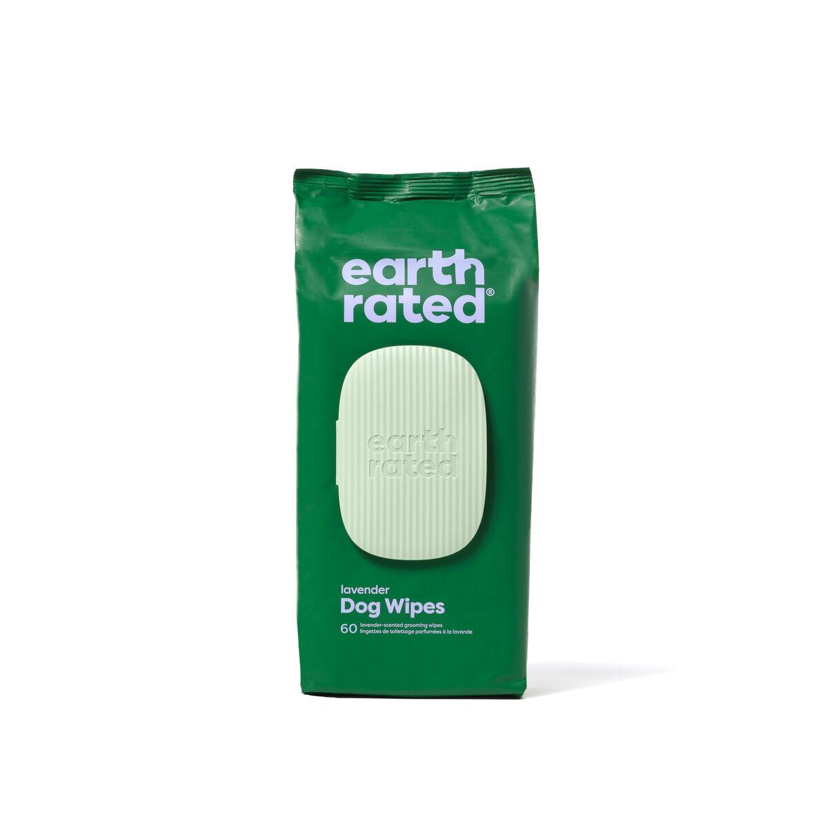Toallitas Húmedas para Mascotas Earth Rated Lavanda (60 Piezas)