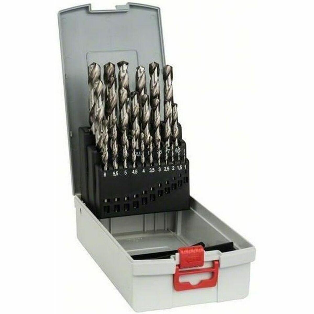 Set de brocas BOSCH HSS-G Acero de alta velocidad (HSS) Caja con Tapa 25 Piezas