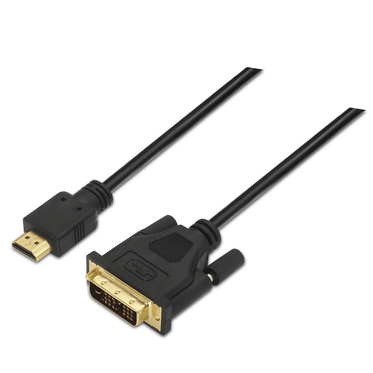 Adaptador HDMI a DVI Aisens A117-0090 Negro 1,8 m