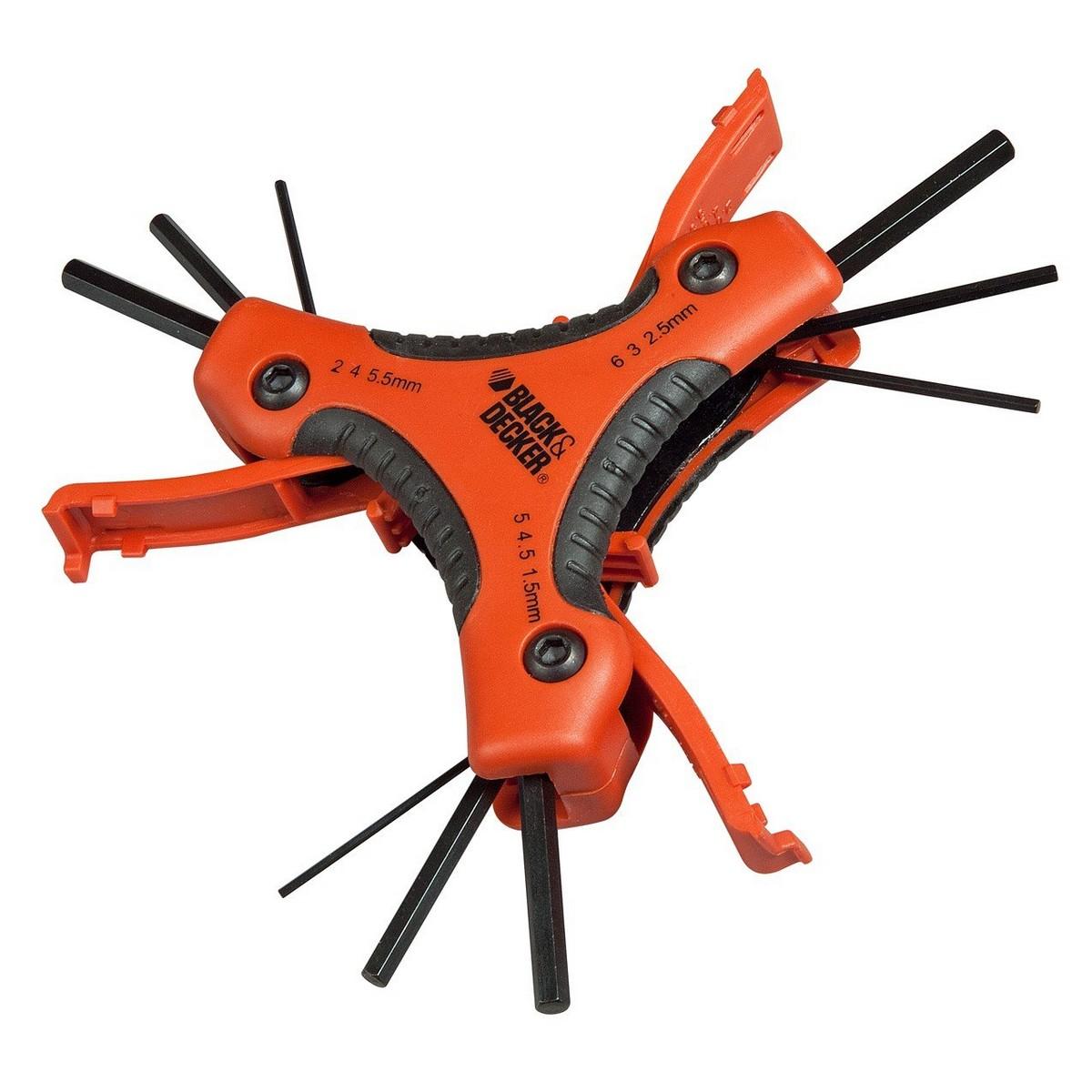 Llaves hexagonales plegables Black & Decker bdht0-71628