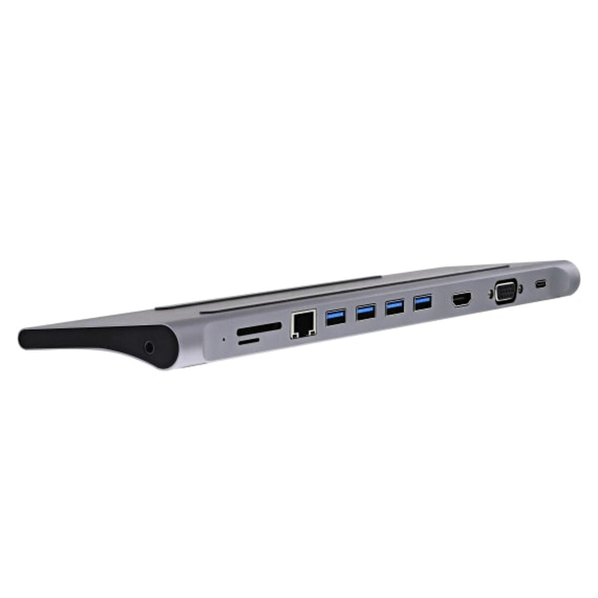 Hub USB-C T'NB DOCKUSBC11 Plateado