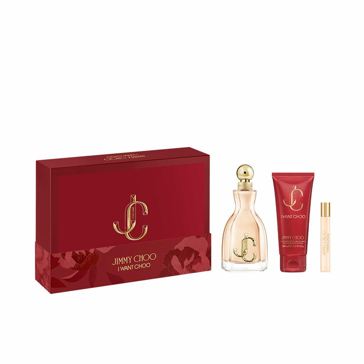 Set de Perfume Mujer Jimmy Choo I WANT CHOO 3 Piezas