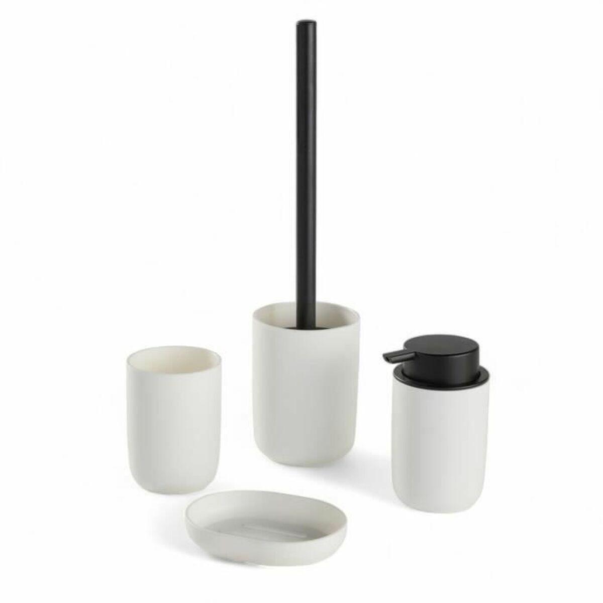 Set de Baño TODAY HOY Blanco Plástico Moderno 4 Piezas (4 Unidades)