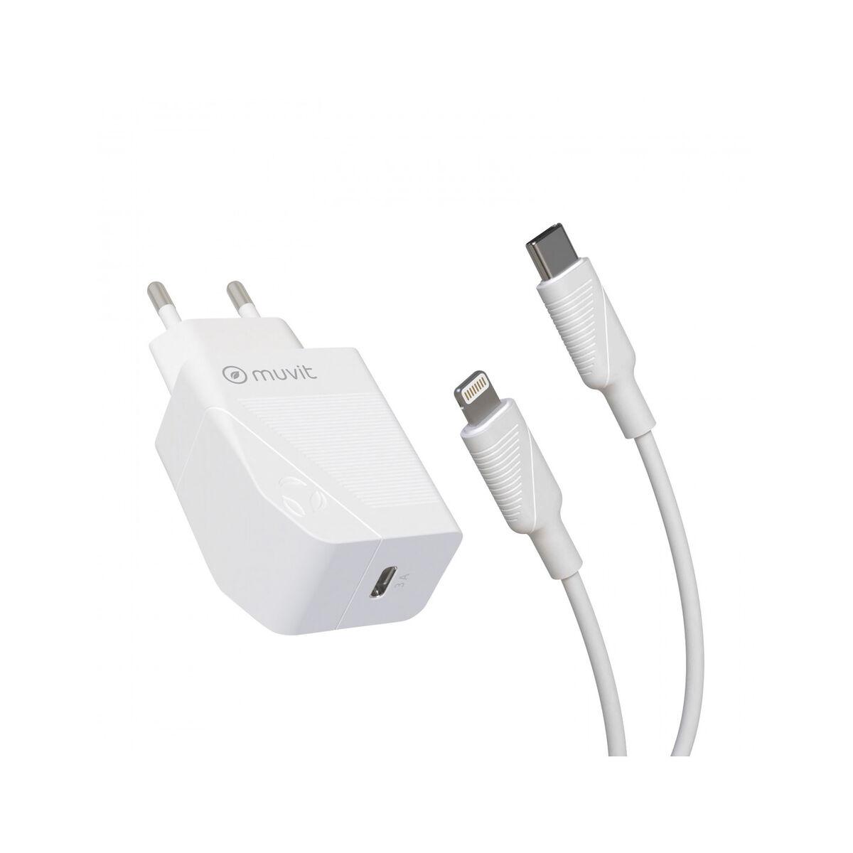 Cargador de Pared Muvit Blanco 20 W