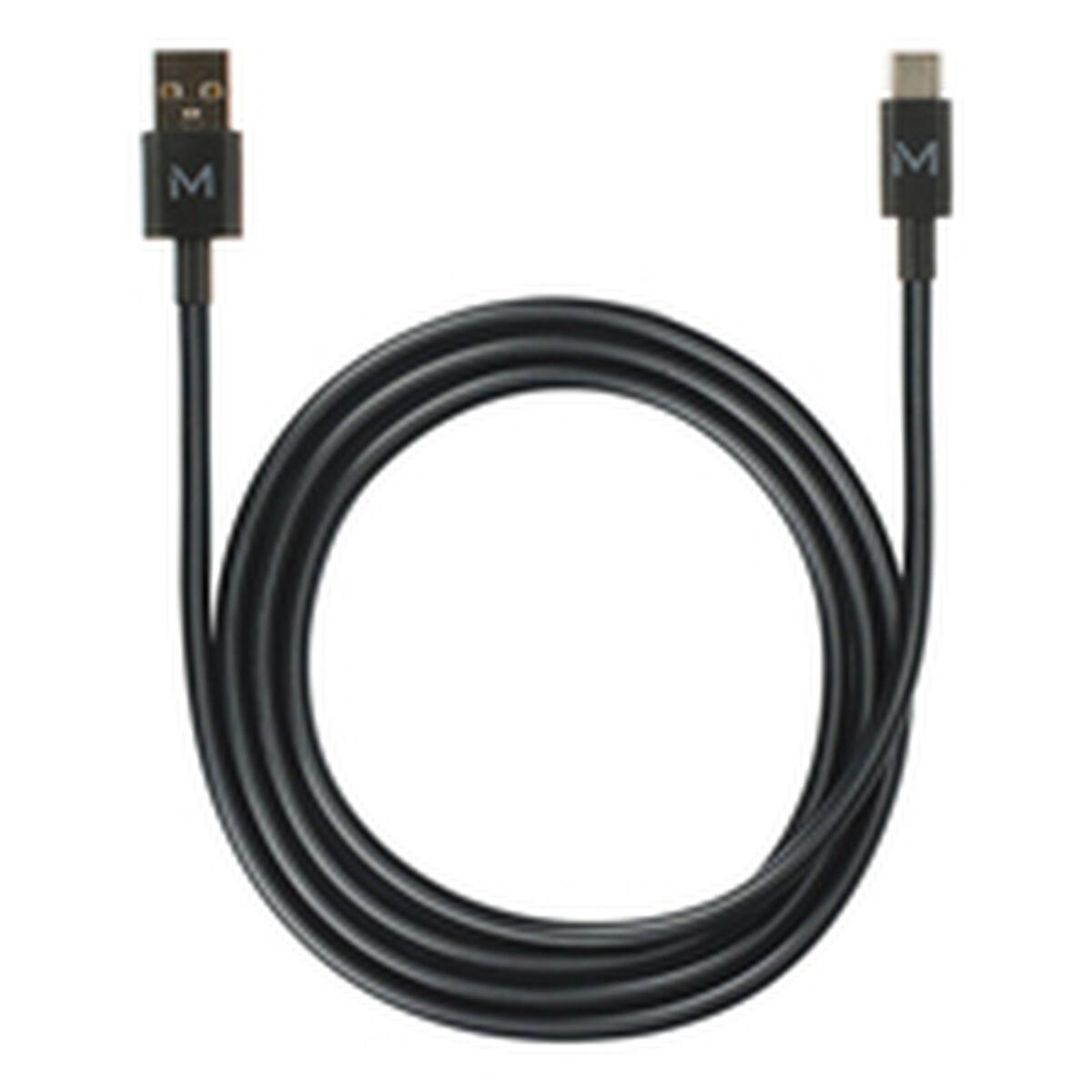 Cable USB Mobilis 020013 Negro 1 m