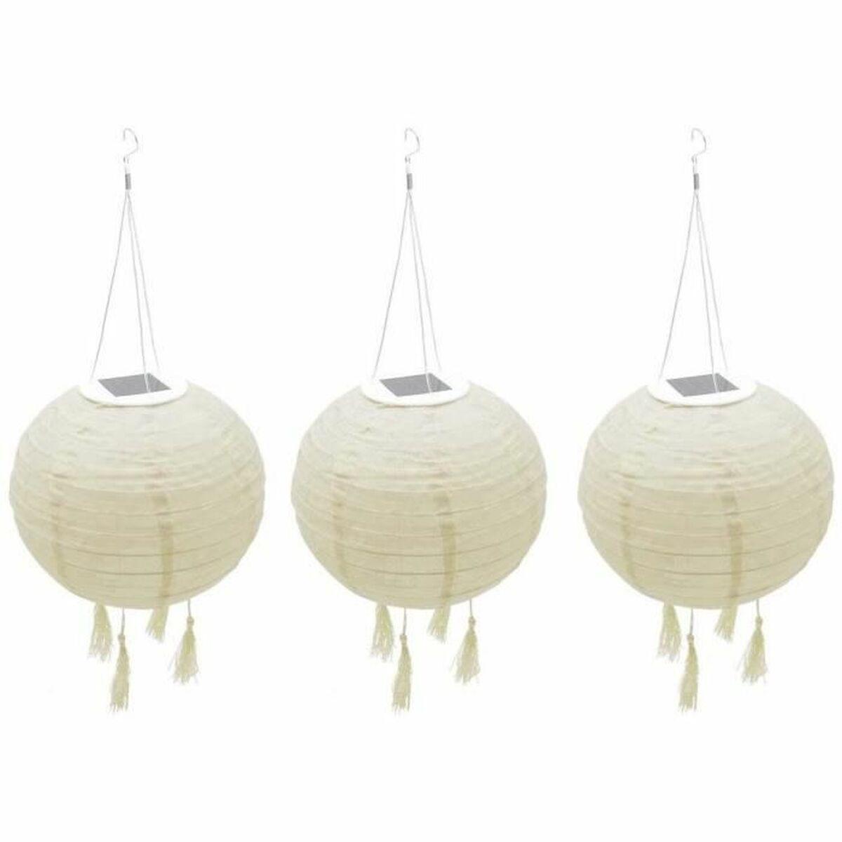Set de faroles Lumisky HIMALAYA Beige Ø 30 cm 3 Piezas